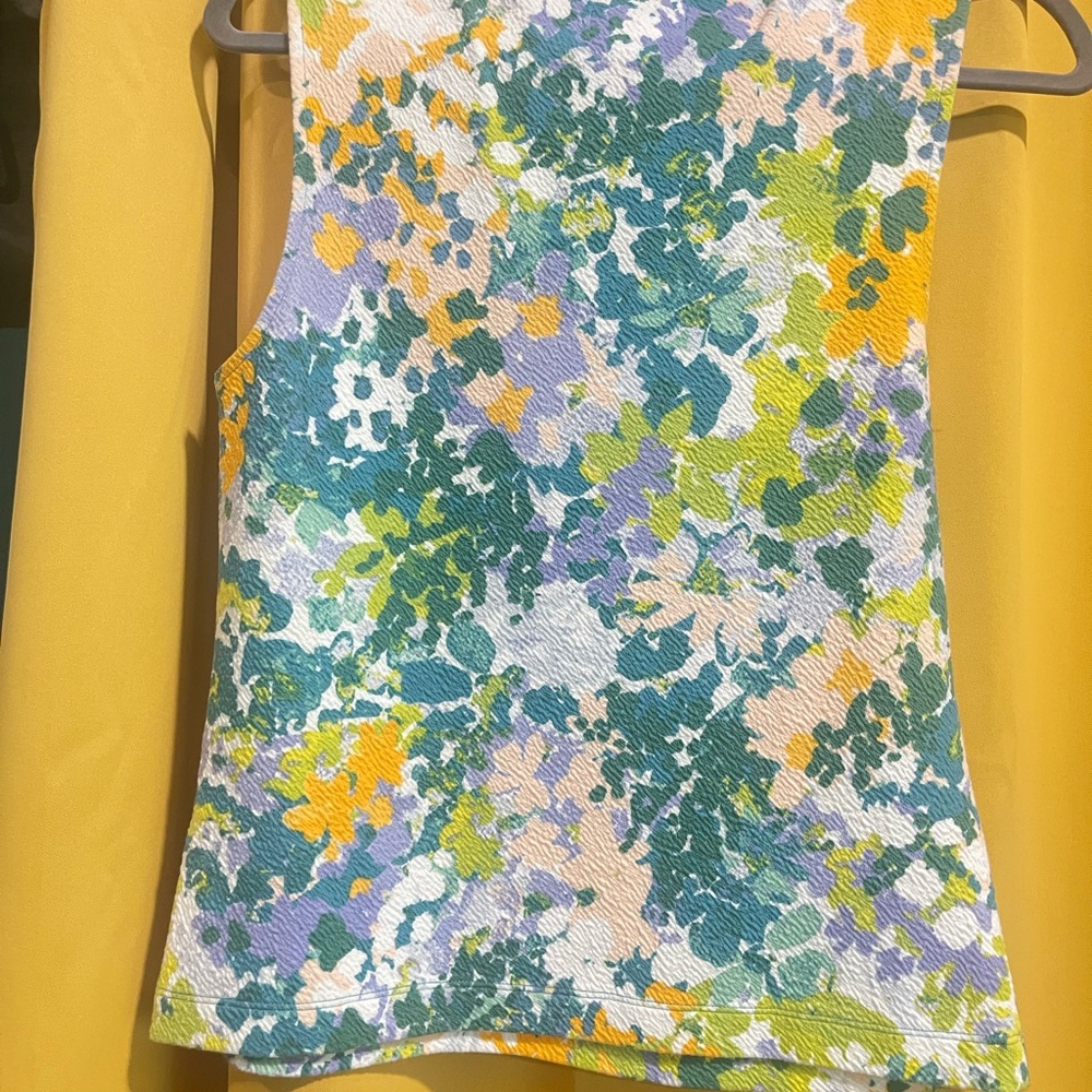 Maeve Multicolor Abstract Tank Top - Picture 4 of 4